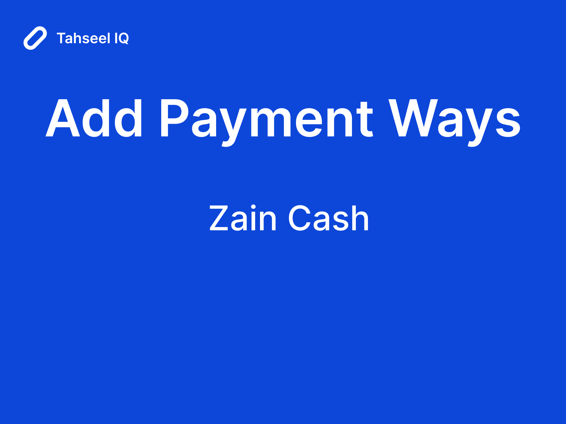 Connect ZainCash